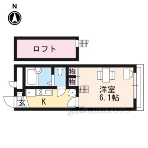 レオパレスCONY(1K/2階)の間取り写真