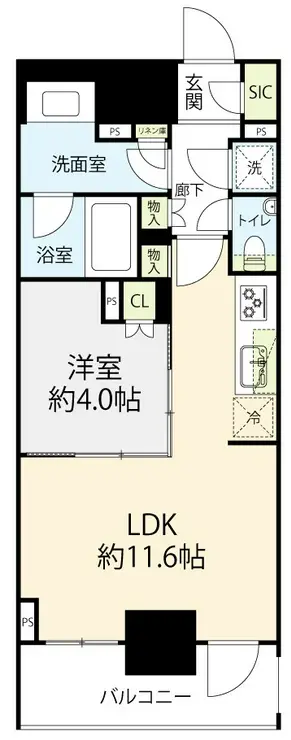 オープンレジデンシア日本橋横山町 8階階 間取り
