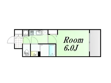 レオンコンフォート阿波座西(1K/7階)の間取り写真