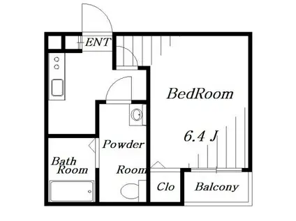 HALE KAI(1K/1階)の間取り写真