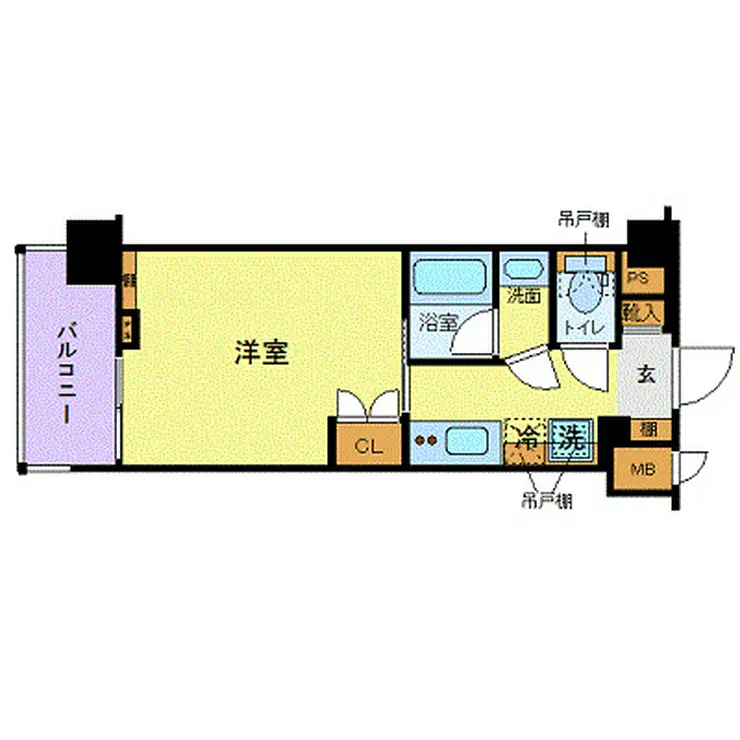 ZOOM品川南 5階階 間取り