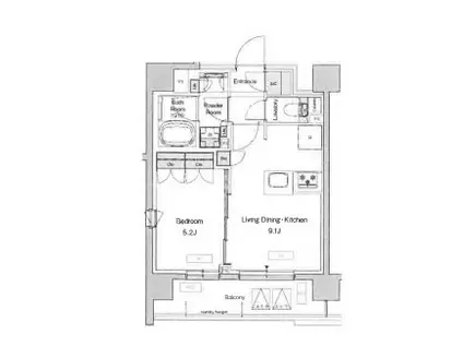 プレディアコート三軒茶屋(1LDK/5階)の間取り写真