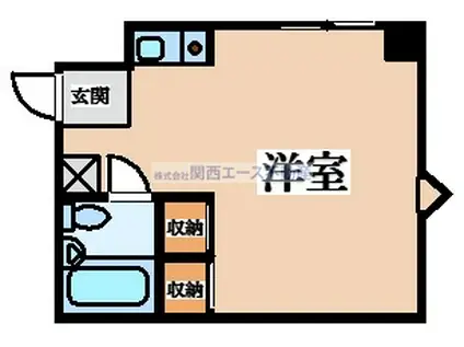JPアパートメント東大阪II(ワンルーム/3階)の間取り写真