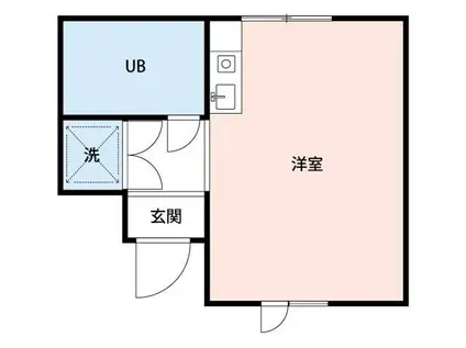 エムズ東船橋(ワンルーム/2階)の間取り写真