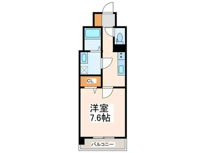 S-RESIDENCE熊本駅前(1K/10階)の間取り写真