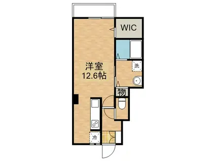 PRIMARY南仙北II(1K/1階)の間取り写真