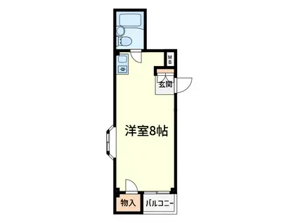 STヴィラ芥川(ワンルーム/2階)の間取り写真