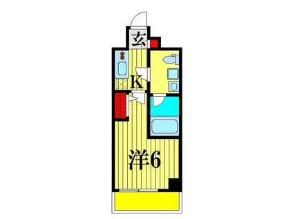 スプレスター立石ステーションフロント(1K/1階)の間取り写真