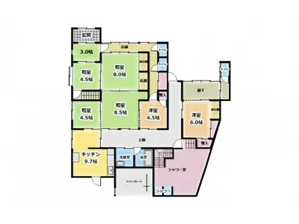 駅家町下山守(8SLDK/1階)の間取り写真