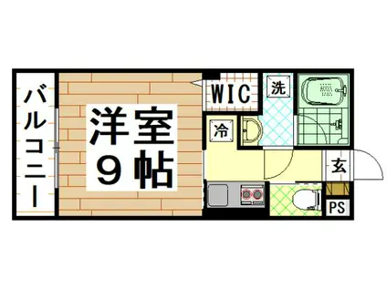 MUSE ZIO(1K/3階)の間取り写真