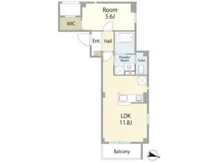 NELYS -ネリス-(1LDK/2階)の間取り写真