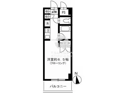 L・V ANNEX(1K/2階)の間取り写真