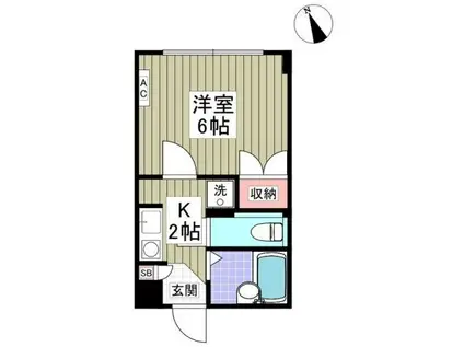 マルヴィエント湘南(ワンルーム/1階)の間取り写真