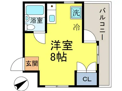 ニューライフサトー(ワンルーム/1階)の間取り写真