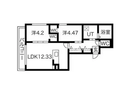 DOMINION N27(2LDK/3階)の間取り写真