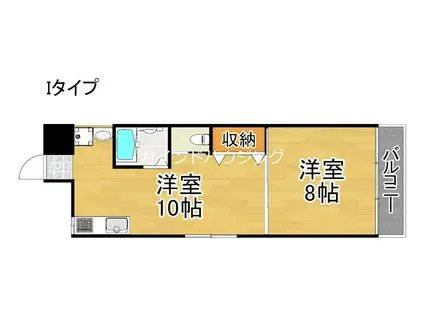 坂本マンション(1LDK/1階)の間取り写真
