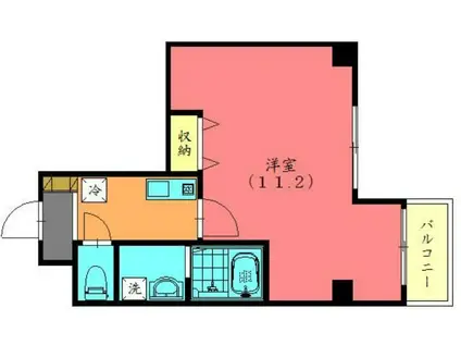 TSイースティア(1K/4階)の間取り写真