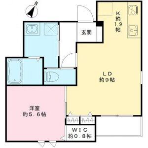 ポラリス(1LDK/2階)の間取り写真