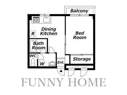 アメニティ経堂(1DK/3階)の間取り写真