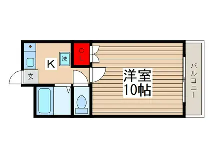 フューチャードリーム松戸(1K/1階)の間取り写真