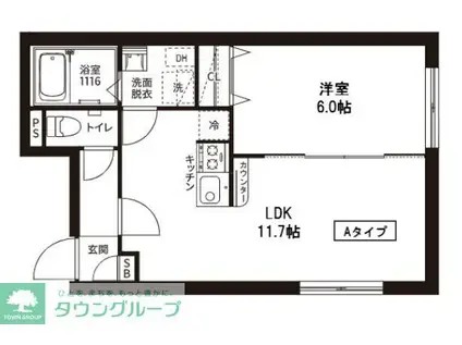 シャンドフルール(3LDK/3階)の間取り写真