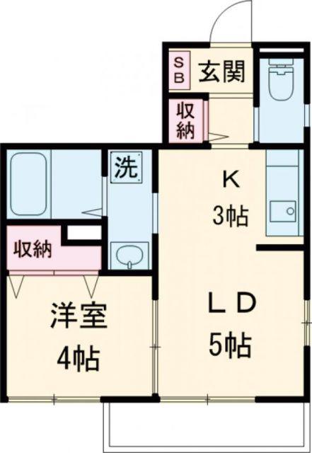 エルメゾンイシイ F(1LDK/1階)の間取り写真