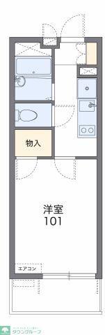 レオパレスファルケ(1K/2階)の間取り写真