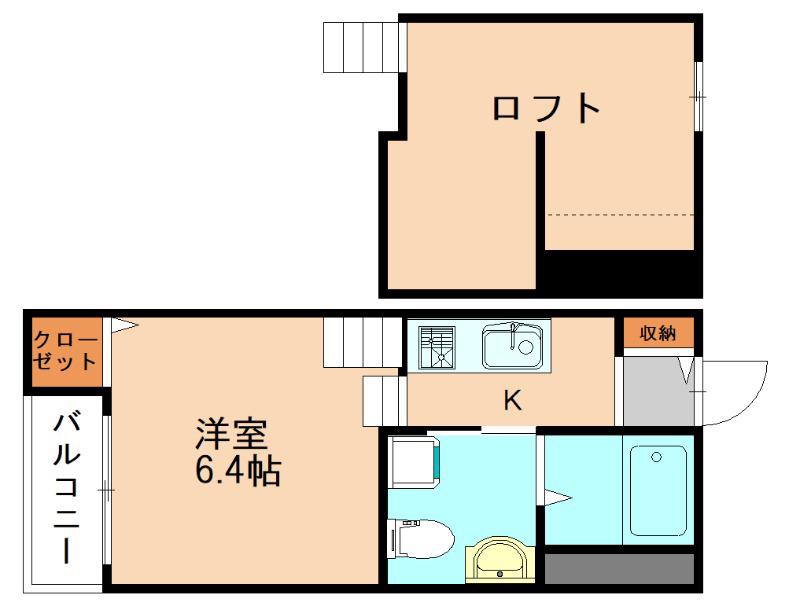 MINAMI-FUKUOKA APARTMENT(ワンルーム/1階)の間取り写真