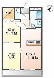 AVENIR BRILLER(2LDK/2階)の間取り写真