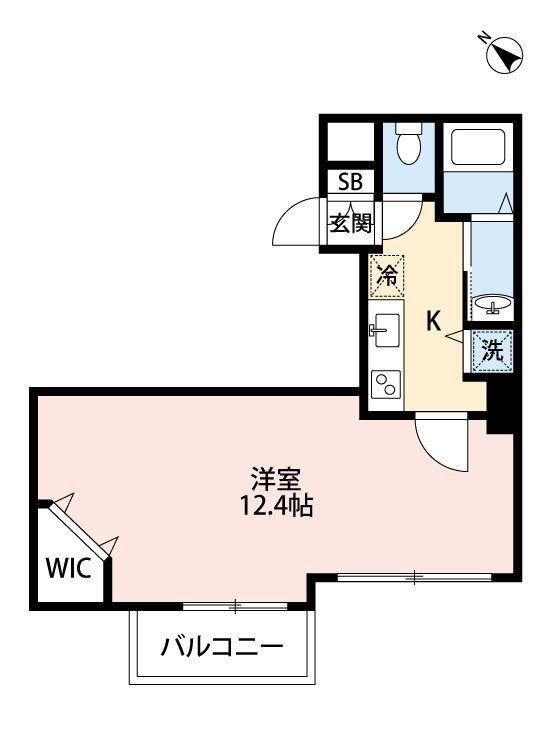 ARVITA新屋敷(1K/5階)の間取り写真