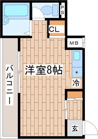 シャルマンフジ須磨壱番館(ワンルーム/3階)の間取り写真