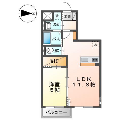 グランデエピ(1LDK/5階)の間取り写真