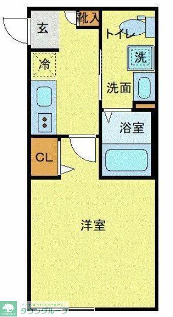 アベニール大和(1K/2階)の間取り写真