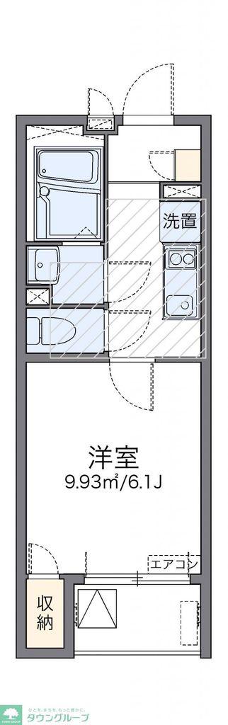 レオネクスト東小金井(1K/3階)の間取り写真