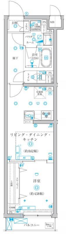 アーバンパーク成増II(1LDK/2階)の間取り写真