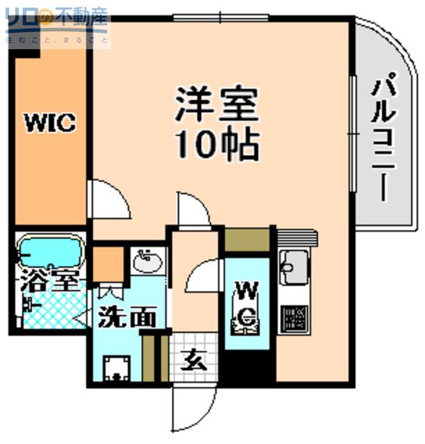 ラフィーネ伊丹II(1K/2階)の間取り写真