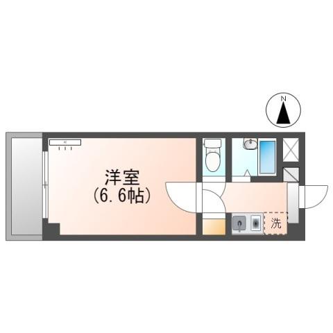 プレアール高島(1K/3階)の間取り写真