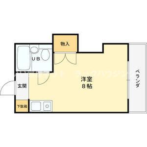 徳広マンション(ワンルーム/3階)の間取り写真