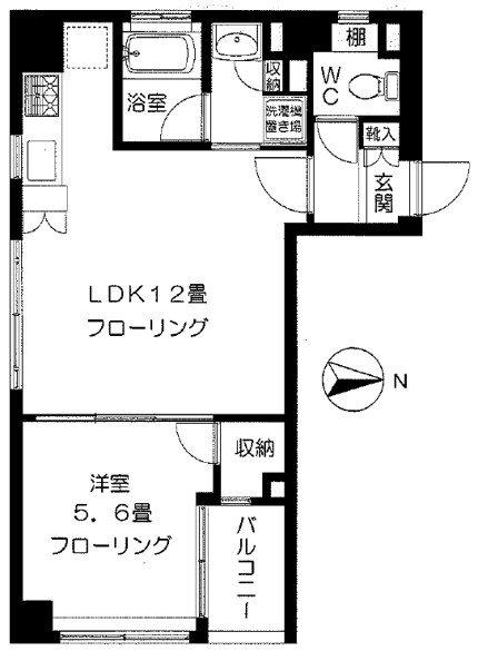 ベレッツァトーレ(1LDK/2階)の間取り写真