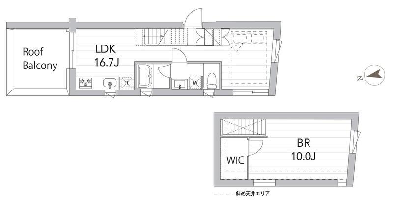 GRANDUO三軒茶屋9(1LDK/3階)の間取り写真