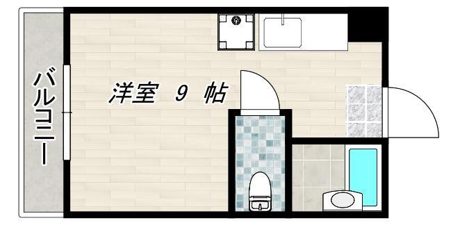 YSBLDIII(ワンルーム/3階)の間取り写真