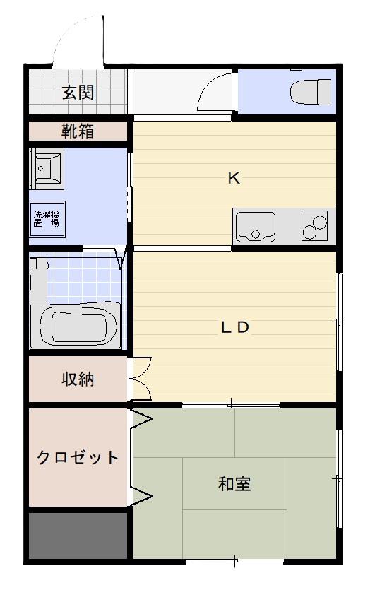 ストーンマンション(1LDK/3階)の間取り写真