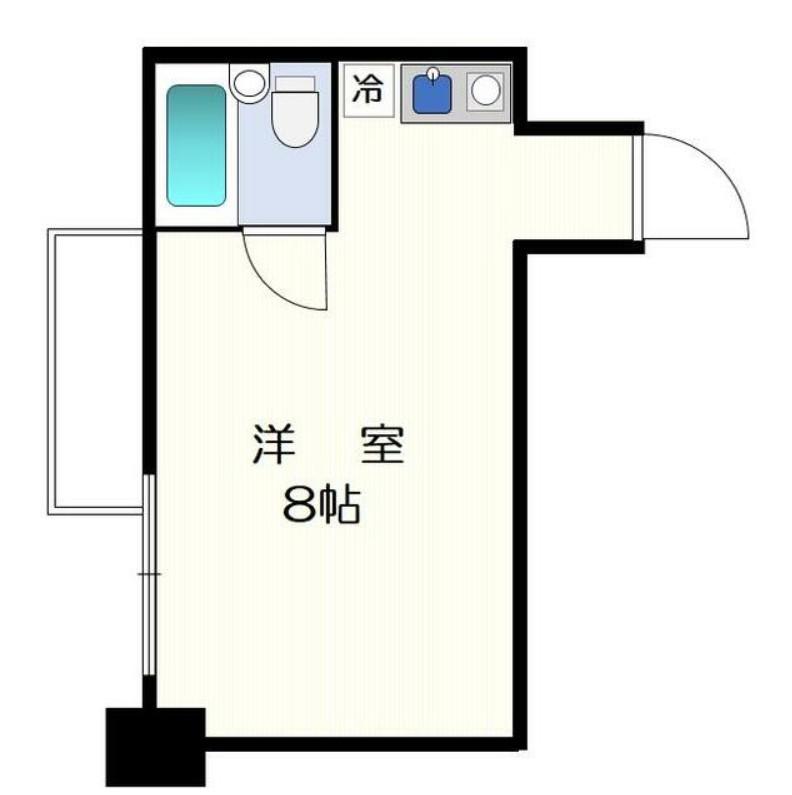 アルベルゴ御茶ノ水(ワンルーム/8階)の間取り写真