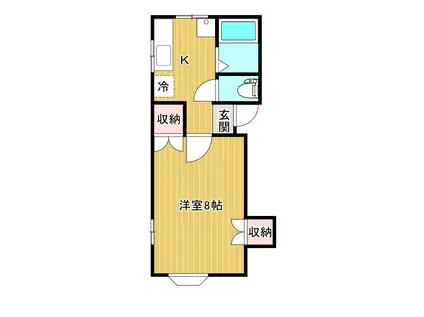 コンステレーション(1K/2階)の間取り写真