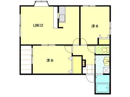 コテージ彩(2LDK/1階)の間取り写真