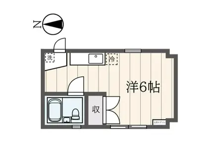 松原コーポ(ワンルーム/1階)の間取り写真