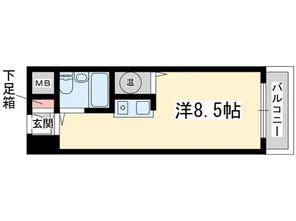 オリエント新大阪アーバンライフ(ワンルーム/9階)の間取り写真