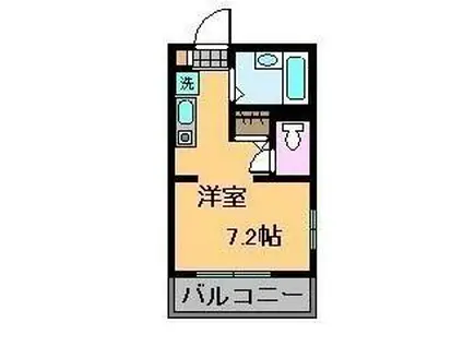 カーサ・フェリーチェ西新井(ワンルーム/1階)の間取り写真