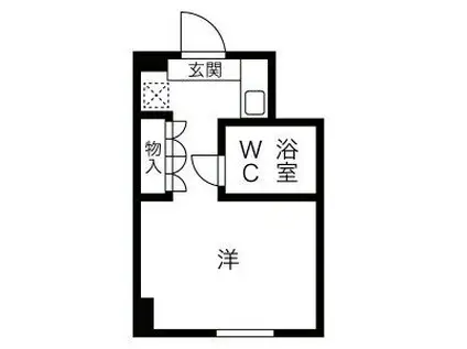 栄ハイホーム(ワンルーム/4階)の間取り写真