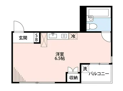 ライオンズマンション東高円寺(ワンルーム/2階)の間取り写真
